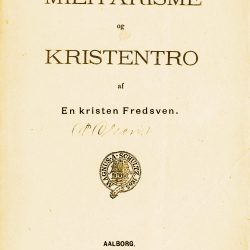 P. Olsen: Militarisme og Kristentro